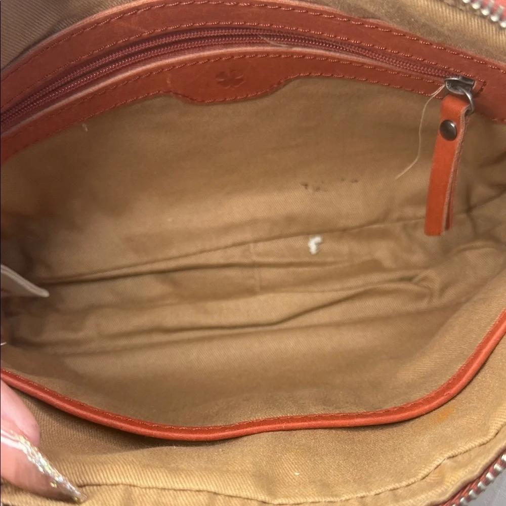 Men's Leather Crossbody Bag - Brown